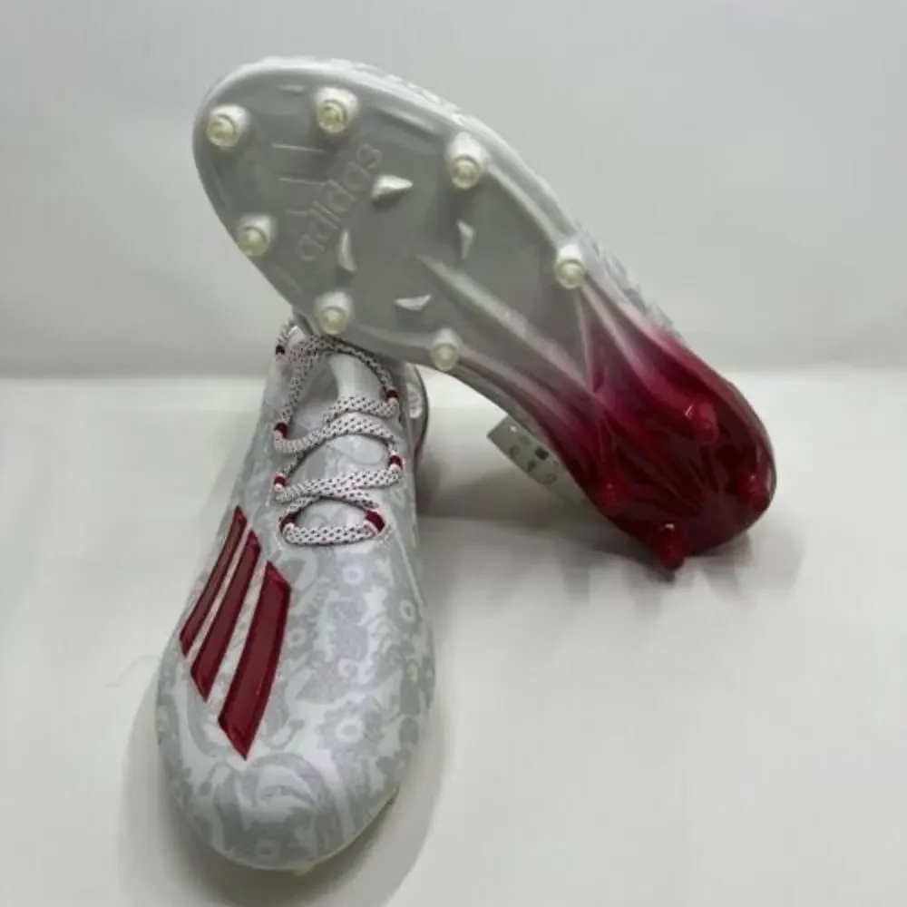 adidas Adizero Reign Young King Football Cleats FU6708 Mens Size 8 Red White